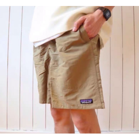 Wholesale Patagonia quick-drying mesh breathable beach pants for couples, casual and simple five-inch short pants Boardshorts