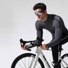Maillot Cyclisme Homme Manches Longues – Respirant, Vélo Route/montagne, Zip