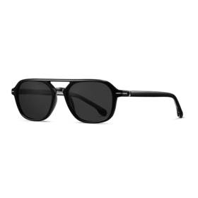Großhandel Trendige Doppelsteg Runde Acetat Polaroid Rahmen Sonnenbrille Markendesigner Sonnenbrillen