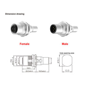 Kreisförmiger Push-Pull-Stecker, 3-Position, männliche Pins, Löt becher, Panel-Halterung-FWG.1B.308.CLA