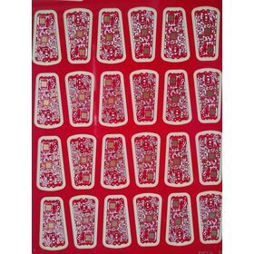 2 Layer pcb fabrication ENIG with Red soldermask for ECG Medical