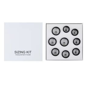 Custom Logo Ring Sizer App Control Wireless Charging Measuring Tool Plastic Finger SMart Ring Sizing Kit