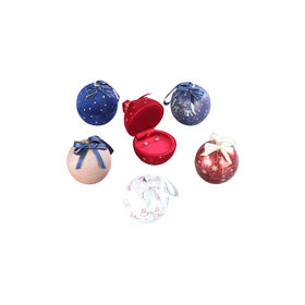 Christmas Leather Apple Ring Pendant Box with ribbon for Jewelry Love Gift Box Cute Storage Gift Box for Ring custom logo