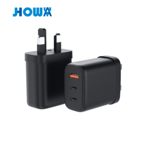 Certified 65W GaN Fast Charger USB-C Mobile Phone Multi-port Wall Charger PD 65W