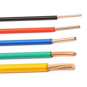 Kabel Inti Tunggal Tembaga Padat 450V/750V Isolasi LSOH Kabel Penghubung H07Z-U untuk Konstruksi & Penerangan