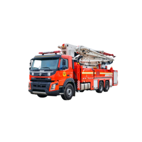 Feuerwehrwagen mit 35 m hohem Wasser- und Schaumturm der bekannten Chassis-Marke JP35C1
