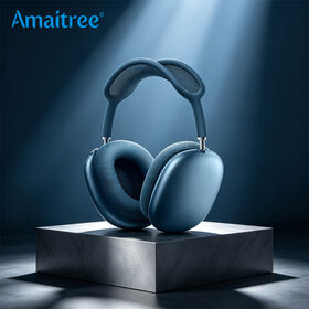 Amaitree V5.3 JL Chipset Fones de Ouvido Bluetooth Over-Ear Super Bass TWS Sem Fio, Produtos em Estoque