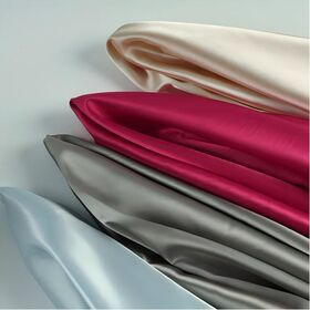 High-quality 50D*75D+20D bright stretch twisted satin fabric