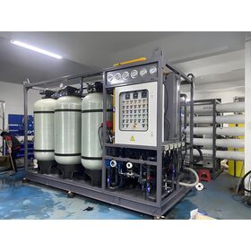 Máquina de tratamiento de desalinización de agua de mar para islas y barcos 3T/D con membrana de ósmosis inversa para agua potable