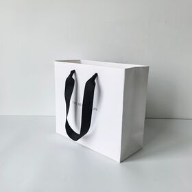 Custom Printed Luxury Gift Paper Bags White Retail Carry Shopping Paper Bag for Your Business