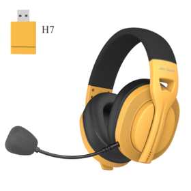 Novo Design JINDUN H7 Fone de Ouvido Sem Fio Desdobrável Som Surround 7.1 Bluetooth para PC Gamer