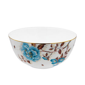 Conjunto de Louça Requintado em Porcelana Fina de Osso com Detalhes Dourados, Personalização Flexível, Inclui: Tigelas de 10 cm e 20 cm, Pratos de Jantar de 18 cm e 25 cm - Serviço de Mesa de 131 Peças