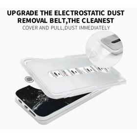 Protetor de Tela de Vidro Temperado Anti-Explosão 2X Forte para iPhone Série X-17 | Kit de Aplicação Fácil, Proteção HD