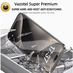 5X Stronger with Full Cover Dustproof Super Strong Real Corning Glass Screen Protector for iPhone 14-16 Pro Max