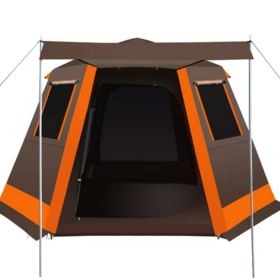 Tienda de Campaña Portátil Totalmente Automática para Exteriores para 3-8 Personas, Doble Capa, Impermeable, para Camping Familiar