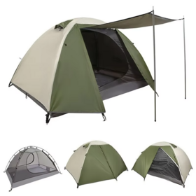 Tienda de Campaña Portátil Ligera de Doble Capa Ultraligera para Camping al Aire Libre, Senderismo y Montañismo, Resistente a la Lluvia y al Viento