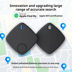 Waterproof IP67 90dB Loud, Bluetooth Tracker Works with Apple Find My Tracker Tag Locator for Keys,Luggage