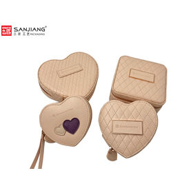 صندوق مجوهرات جلد مخصص OEM علبة تخزين مجوهرات كهدية