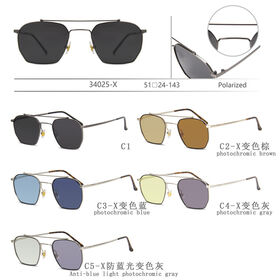 Stylische Unisex-Sonnenbrille mit photochromatisch polarisierenden Gläsern für jede Jahreszeit und jeden Anlass
