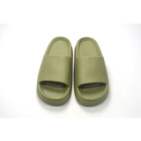 Sandales d'oreiller pour femmes et hommes, pantoufles antidérapantes pour salle de bain et douche, semelle épaisse et douce, sandales d'intérieur et d'extérieur
