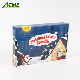 OEM Nouveau Calendrier de l'Avent de Noël Créatif 2025 Personnalisé Boîte en Carton Ondulé Avion Boîte Cadeau 24 Jours