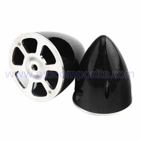 Factory Cone 2.75" 3" 3.25" 3.5" 4" 3k Carbon fiber Spinner Propeller cover with aluminum bottom for electric Gasoli RC Aeromodel