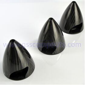6inch 152mm Cone 3k Carbon fiber spinner Propellers cover with carbon fiber backplate for Gasoline electric RC model Airplanes