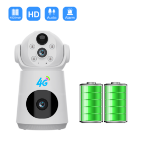 V380 PRO 6MP Inalámbrica Interior Bebé CCTV IP Cámara para Mascotas WIFI Seguridad Inteligente Lente Dual Bajo Consumo de Energía Cámara de Batería de Red