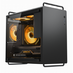 Caixa Compacta para PC Gaming de 20L, M-ATX/ITX, GPU de 326mm, Cooler de CPU de 155mm, PSU de 140mm, Opções de Painel Frontal Duplo, Filtros de Poeira Magnéticos