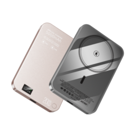 Fabricante Alumínio Ouro Rosa Exterior 5000mAh 22.5W Carregamento Rápido Mini Power Banks Magnéticos Sem Fio Portáteis para iPhone