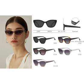 Neue Sonnenbrille Vintage Große Rahmen Cat-Eye Mode Sonnenbrille