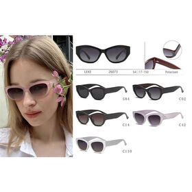 2026 Neueste, trendige OEM-Großhandel Sonnenbrille mit Katzenaugen-Kunststoffrahmen, CE-zertifiziert und günstig