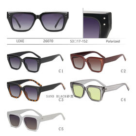 Gafas de Sol Polarizadas Cuadradas Pequeñas de Diseño de Lujo al por Mayor con Lentes Amarillas