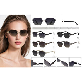 Hochwertige Designer-Sonnenbrille mit Nylon-Polarisationsgläsern und CE-zertifizierter randloser Sonnenbrille