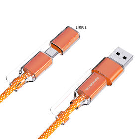 Câble Tressé Somostel SMS-BJ55 Charge PD 60W Transfert 480Mbps Conception Transparente pour Téléphone Tablette