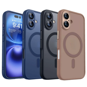 Hot Selling Magnetic Slim Translucent Matte Back Phone Cover for iPhone 16 Pro Max Shockproof Case for iPhone 17 17 Pro