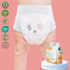 Pañales para bebés de alta absorción, ecológicos y transpirables para un sueño confortable - Pañales tipo pants