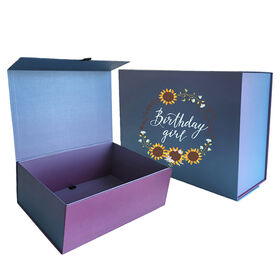 Boîte Cadeau de Luxe Écologique en Carton Pliable avec Fermeture Aimantée pour Emballage Premium de Vêtements et Chaussures