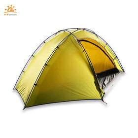 Premium 15D Nylon 2-Side Silicone Coated Ripstop Fabric Backpacking Tent with 3 Carbon Fiber Poles, Super Lightweight