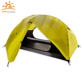OEM 2 Person 4 Season Camping Tent, Ultralight 20D Ripstop Nylon Double Layer Structure with PU3000mm Waterproof Coating