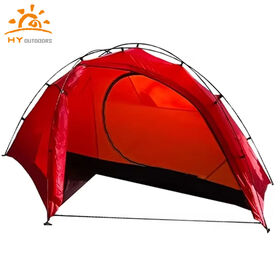 Tienda de Campaña Ultraligera para 1 Persona de 1.5KG con Postes de Aluminio, Tejido Antidesgarro de Nailon 15D con Doble Silicona para un Rendimiento Impermeable Superior