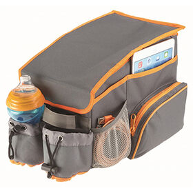 Car seat back organizer bag, kids backseat organizer with cooler, polyester