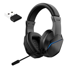2,4G Wireless/Wired Gaming Kopfhörer, RGB Beleuchtete Gaming Kopfhörer, USB Wireless Transmitter Esports Kopfhörer