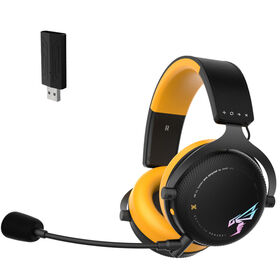 OEM 2.4G Wireless for 5.2 Wired Tri-mode RGB Backlit Over-ear Headphones Microphone Low Latency Gaming Headset Mobile Phone