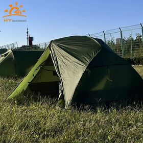 Premium 15D Nylon Waterproof Mountaineering Tent, HOT Lightweight 2 Person Double Layer Model with Aluminum Support