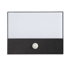 Lampu dinding LED sensor gerak luar ruangan tahan air aluminium modern, 9W, untuk pagar, halaman, koridor