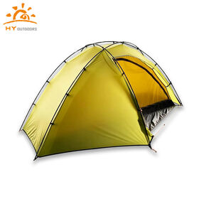 Tienda de Campaña Ultraligera de Nylon 15D para 1 Persona, Modelo Impermeable de 1.2KG con Estructura de Varillas de Carbono/Aluminio para Senderismo y Trekking