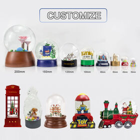 Daybreak House Snow Globe Resin Home Decor Glitter Water Globe Custom House Ornament Ideal Gift for Home Decor Lovers