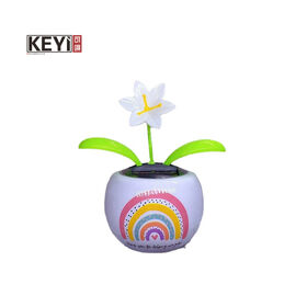 Nouvelle décoration de voiture fleur de pommier à énergie solaire