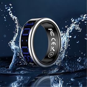 Smartring mit Schiebefläche im Großhandel unterstützt Anruf-Scrolling-Anzeige, mehrere Sportmodi, Herzfrequenz, Schlaf, HRV, Blutdruck